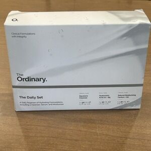 The Ordinary The Daily Set Squalane Cleanser Hyaluronic Acid Moisturizer 3Pc